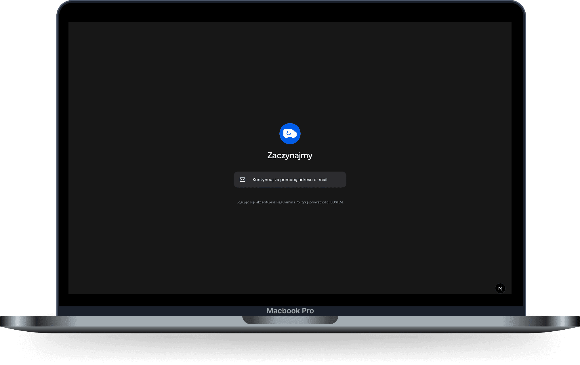 Wejście do demo · desktop 1440 — Demo od środka: pasek „to demo”, przełącznik roli i pulpit właściciela. Ten sam ekran co na stronie głównej.